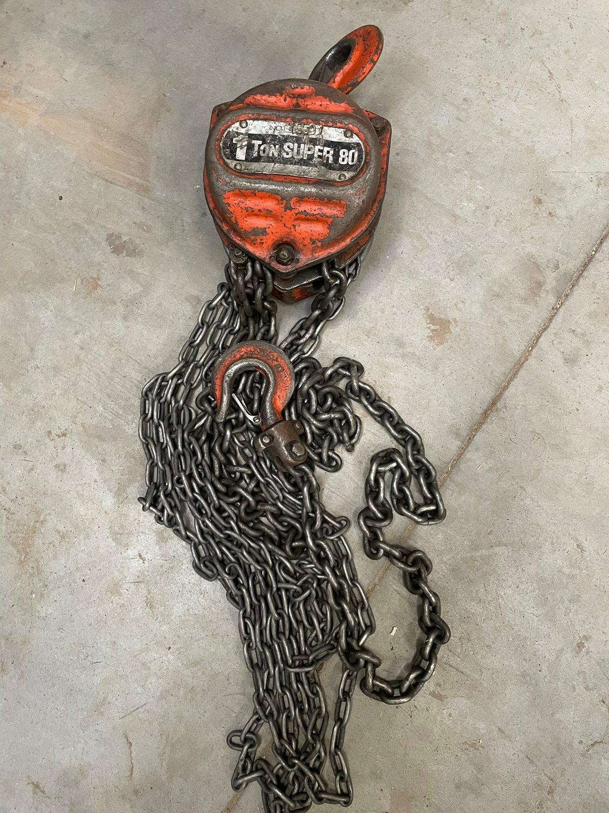 Takel 1 ton, Ophalen