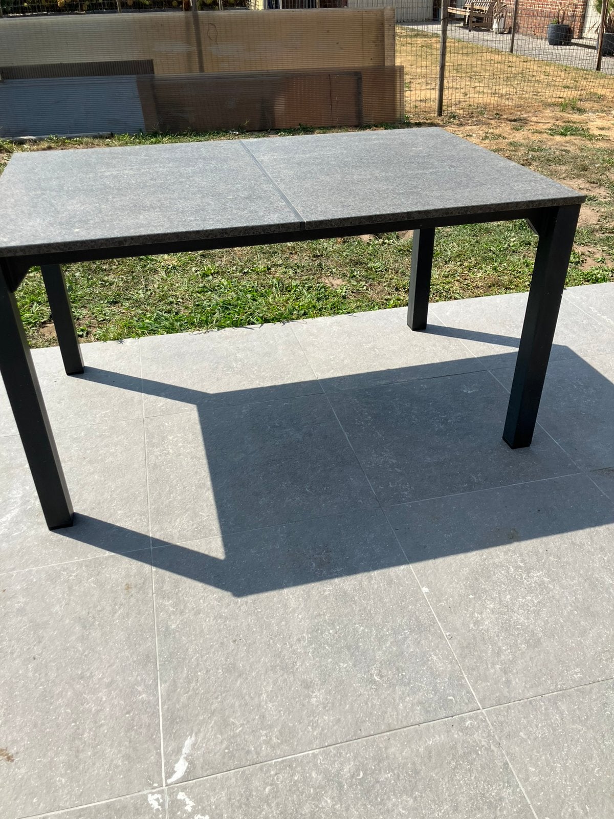 Tuintafel, Tuin en Terras, Ophalen, Gebruikt, Aluminium