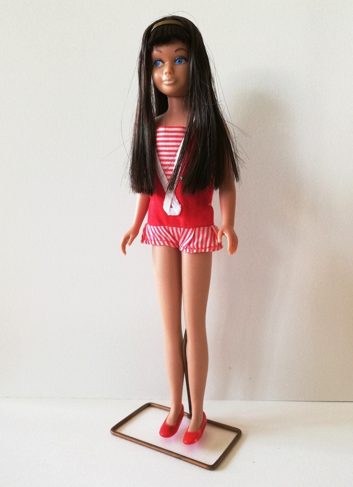 Skipper Mattel vintage - 1963 Japon avec support., Enlèvement ou Envoi