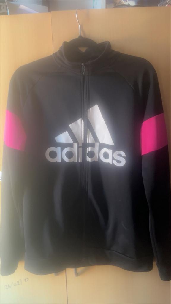 Adidas zip up pull, Ophalen, Zo goed als nieuw, Maat 48/50 (M), Zwart