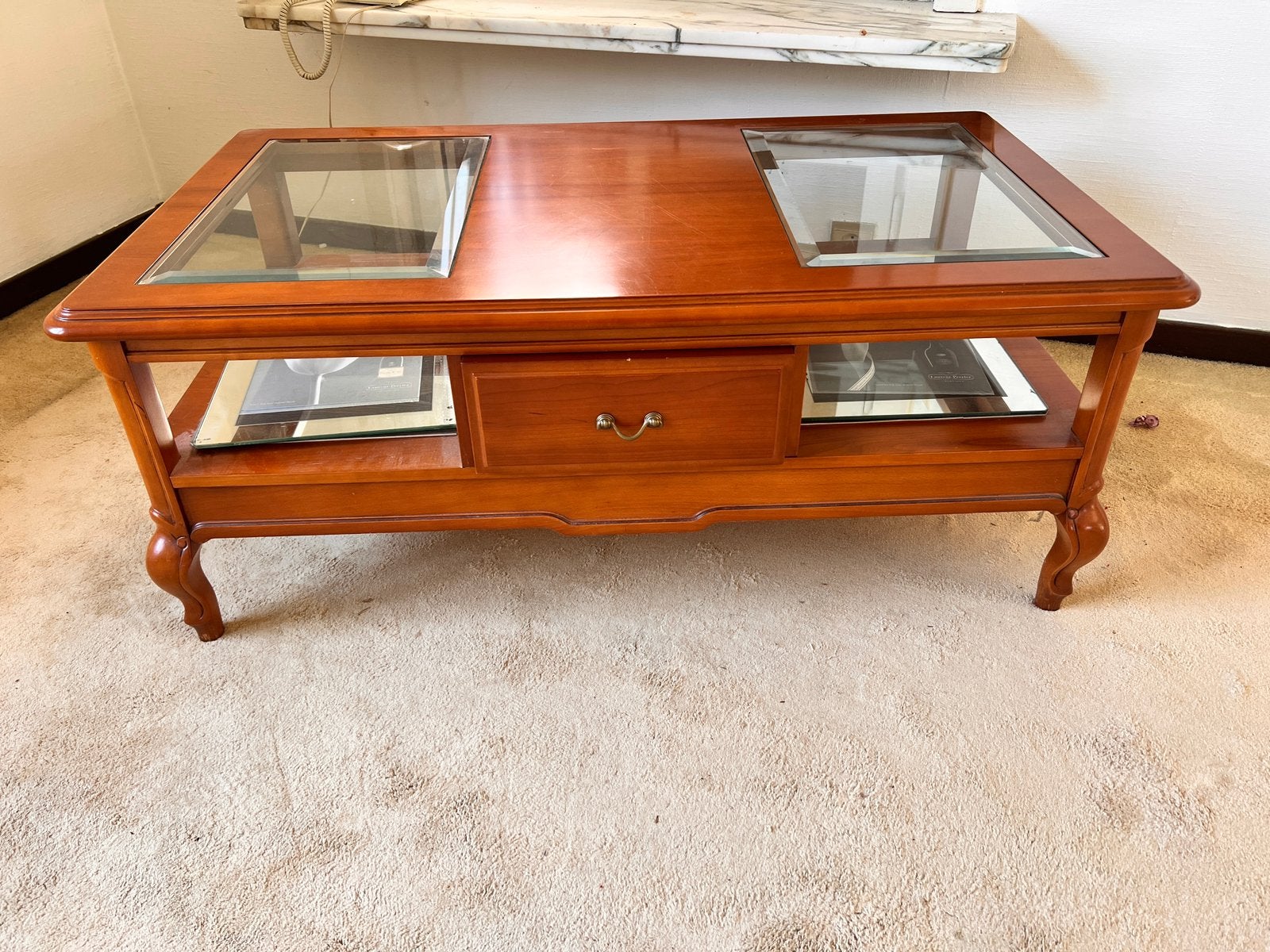 Kersenhout salontafel, Antiek en Kunst, Ophalen