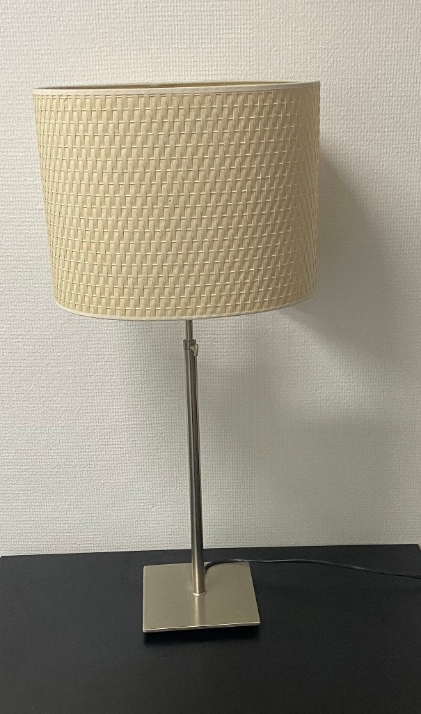 Witte design tafellamp / bureaulamp, Ophalen, Bureaulamp, Met kap, Wit