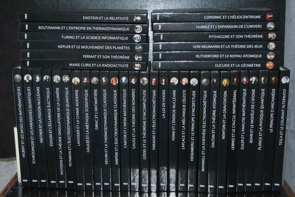 GRANDES IDEES DE LA SCIENCES COLLECTION DE 40 VOLUMES RBA, Livres, Enlèvement ou Envoi, Utilisé, Autres sujets/thèmes, Série complète