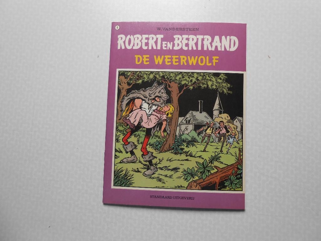 Robert en Bertrand 8 De weerwolf 1975 1 ste druk., Willy Vandersteen, Eén stripboek, Nieuw, Ophalen of Verzenden