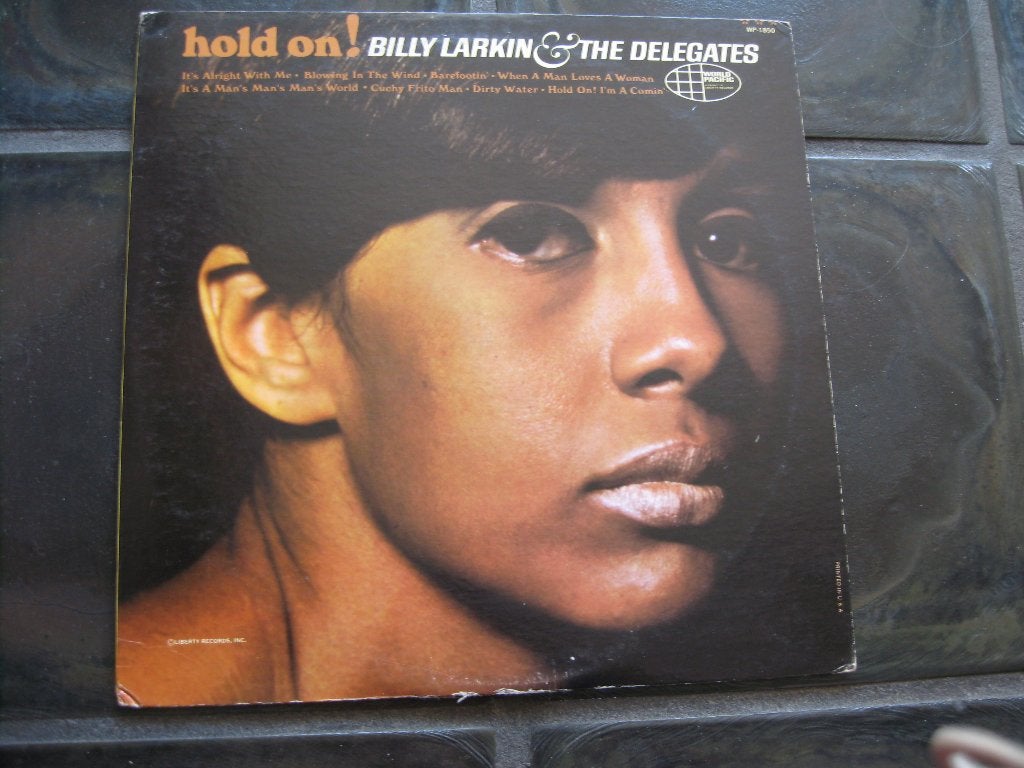 billy larkin  hold on us made popcorn lp, Enlèvement ou Envoi, Avec pochette intérieure, Utilisé, Soul
