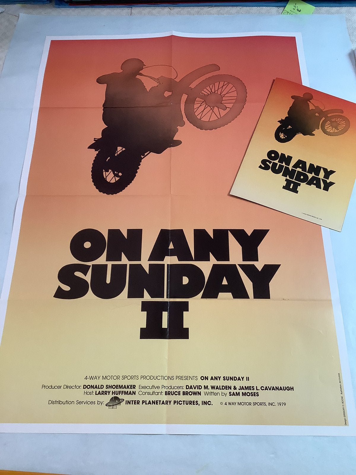 ON ANY SUNDAY   filmposter  + folder    Used, Ophalen of Verzenden