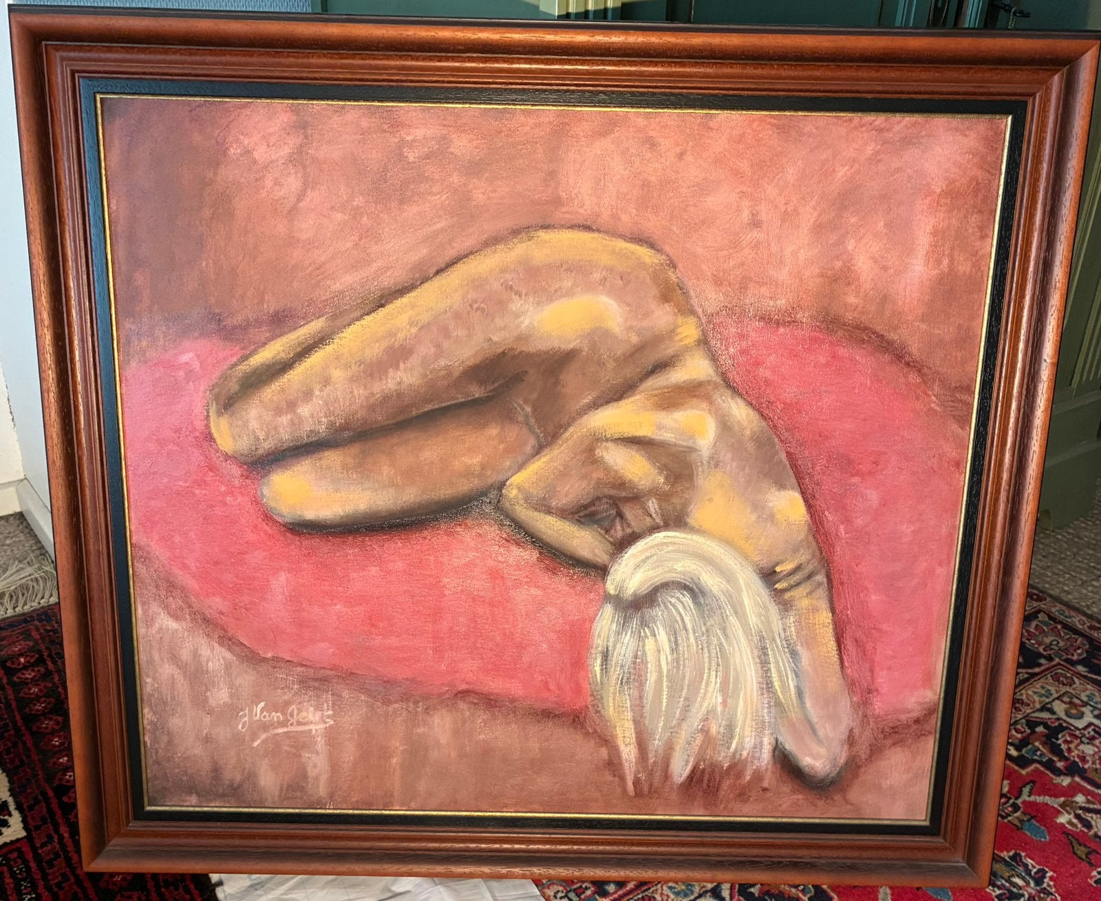 Naakt - J. Van Geirt, Antiek en Kunst, Ophalen