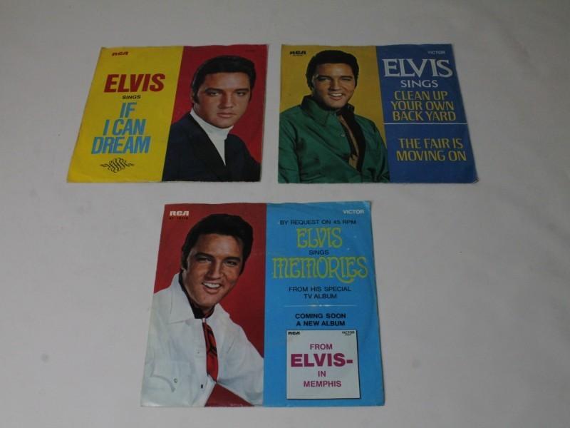 Elvis Presley: setje van 3 singles., Cd's en Dvd's, Vinyl Singles, Zo goed als nieuw, Single, 1960 - 1969, Filmmuziek en Soundtracks