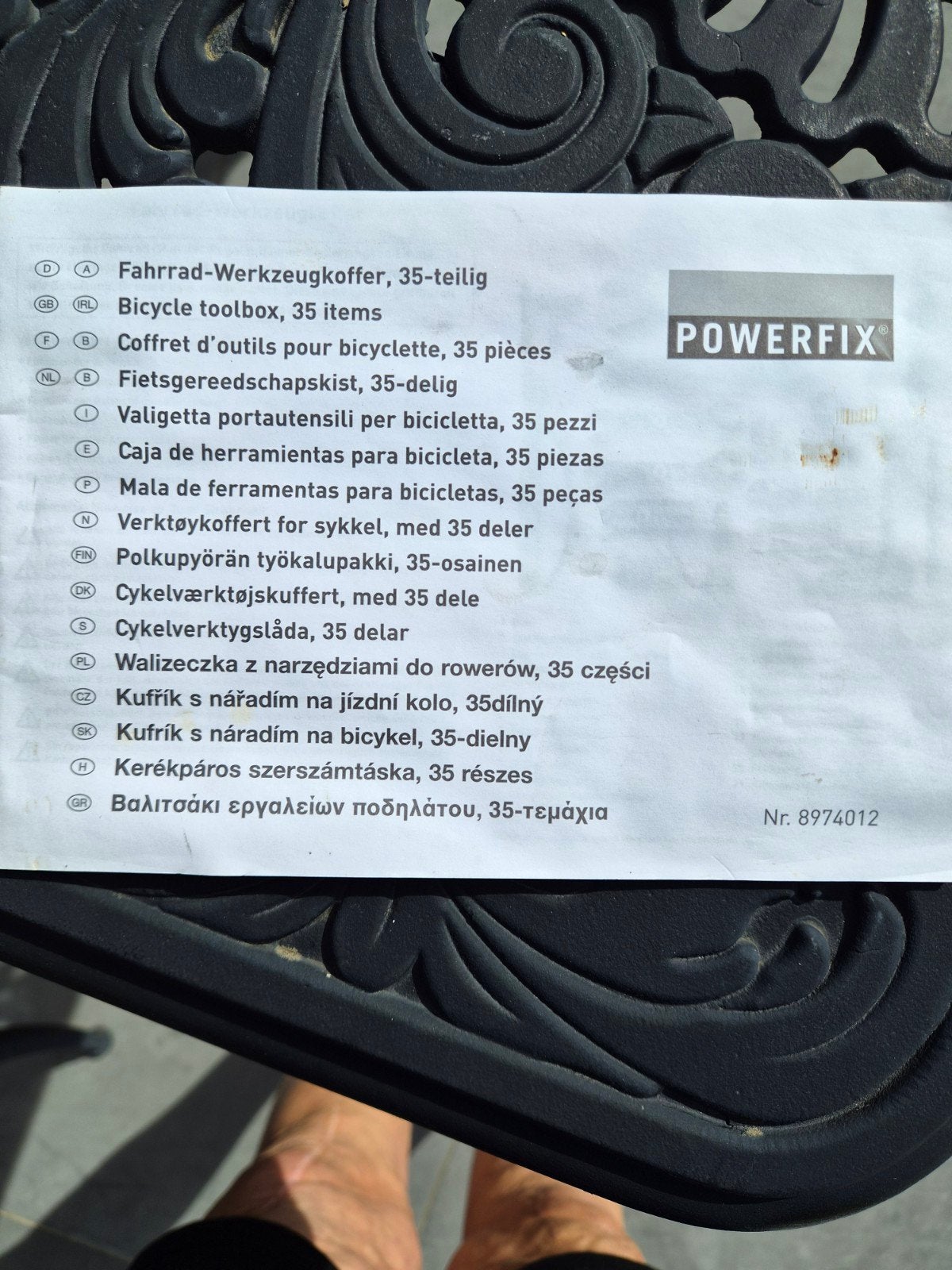 Fietsgereedschapskist, 35- delig, Ophalen