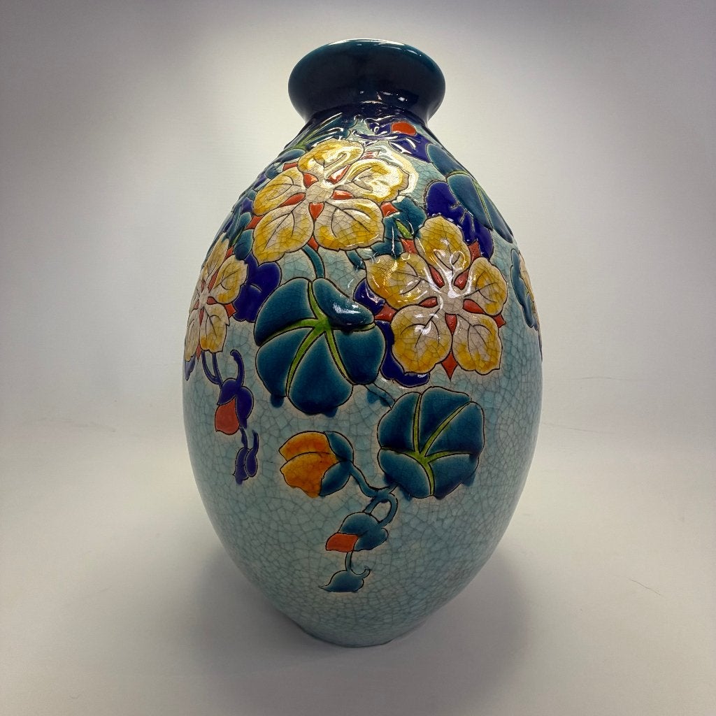 Grand vase en céramique de Charles Catteau pour Boch Keramis, Antiquités & Art, Envoi