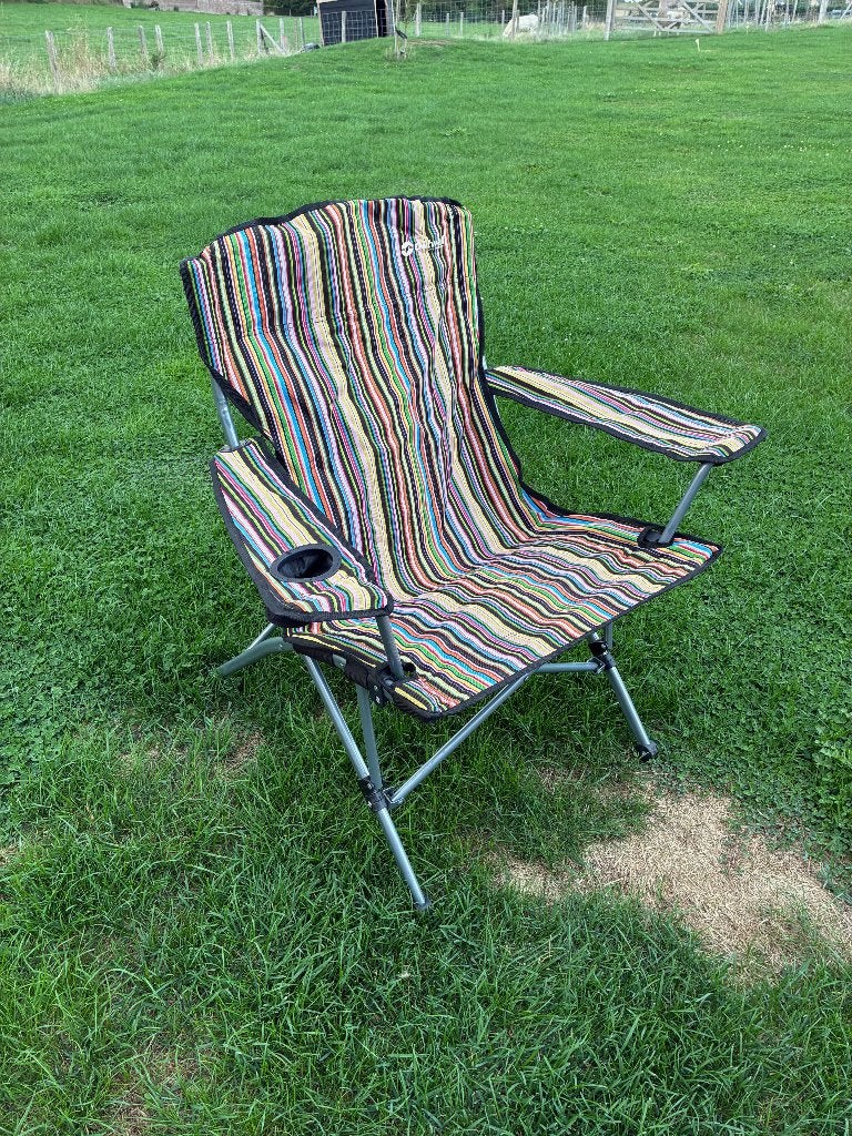 Chaise de festival/camping/jardin pliable, Jardin & Terrasse, Enlèvement, Comme neuf, Autres matériaux, Pliant
