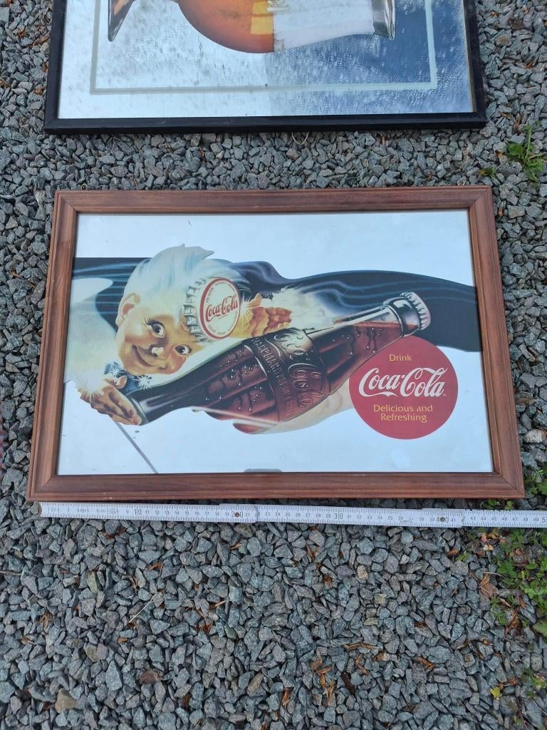 Coca-Cola spiegelbord, Ophalen, Zo goed als nieuw, Reclamebord