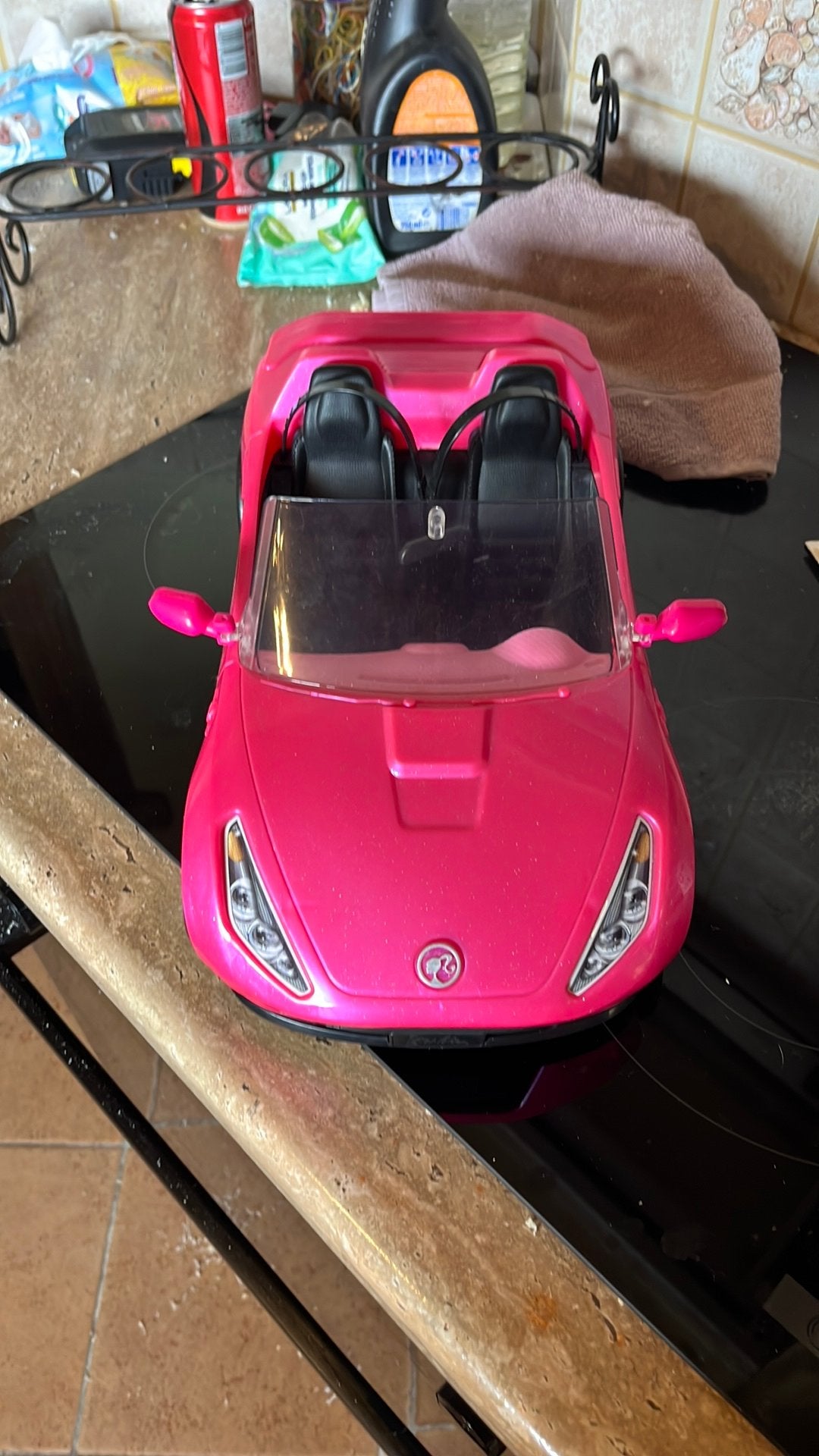 Barbie cabrio, Kinderen en Baby's, Zo goed als nieuw