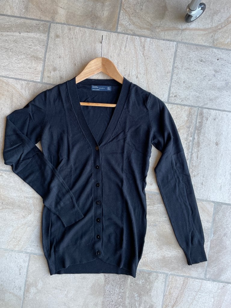 Zwarte gilet, van Zara, Kleding | Dames, Zwart, Ophalen of Verzenden, Maat 36 (S), Gedragen