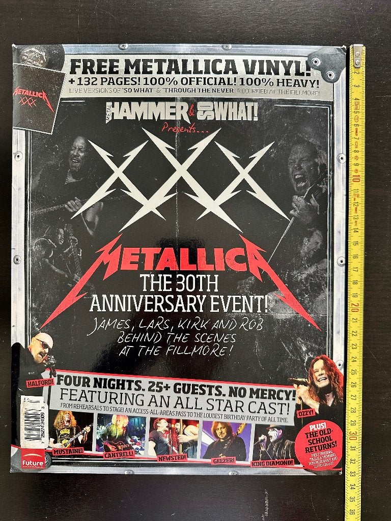 Metallica Hammer & So What XXX 132 pagina's + gratis vinyl, EP, Ophalen of Verzenden, Nieuw in verpakking, Speciale editie