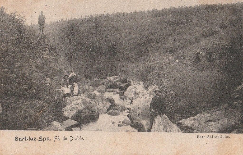 SART-LEZ-SPA  -  Fa du Diable, Envoi, Non affranchie, Liège