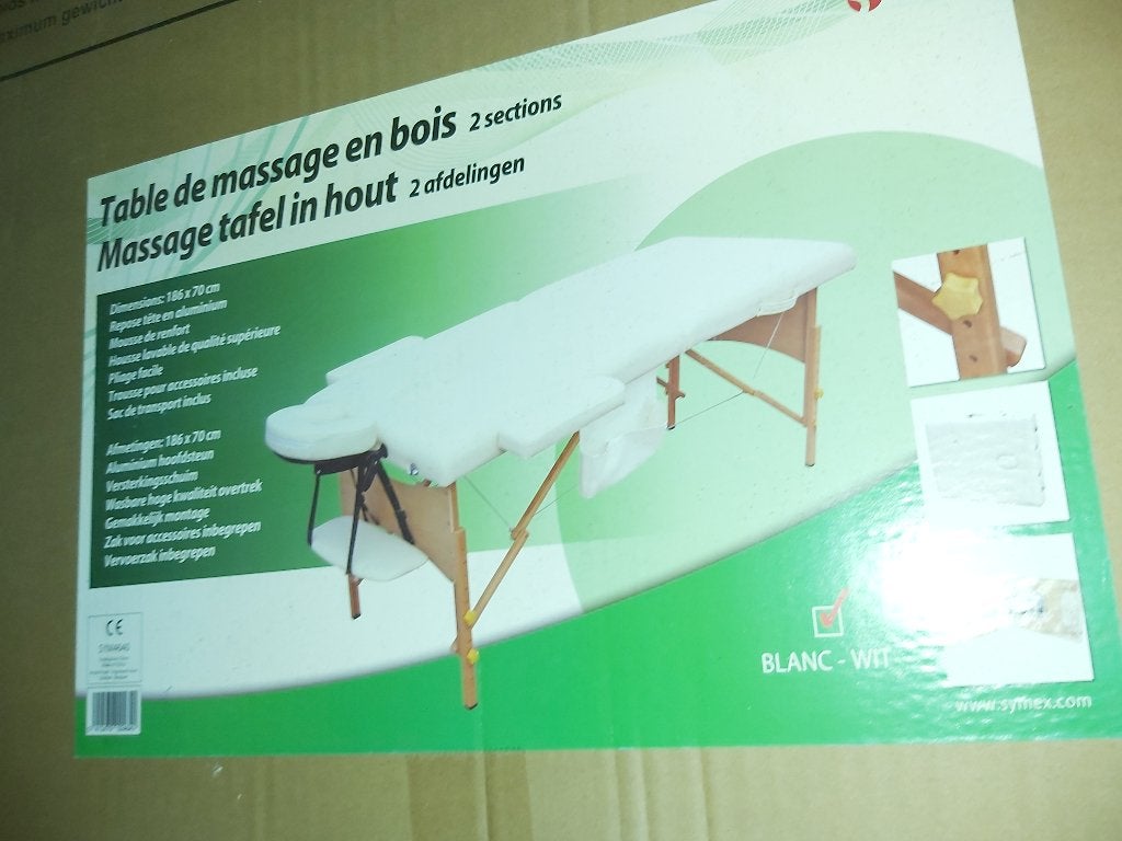 2-delige houten massagetafel, Ophalen, Nieuw