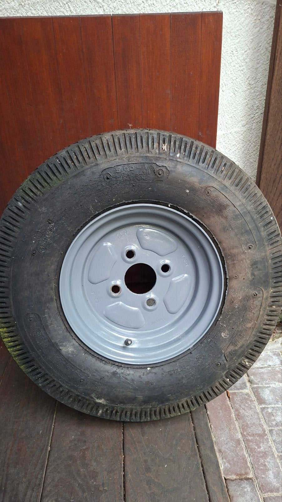 Wiel, stalen velg 5.00x10, Ophalen