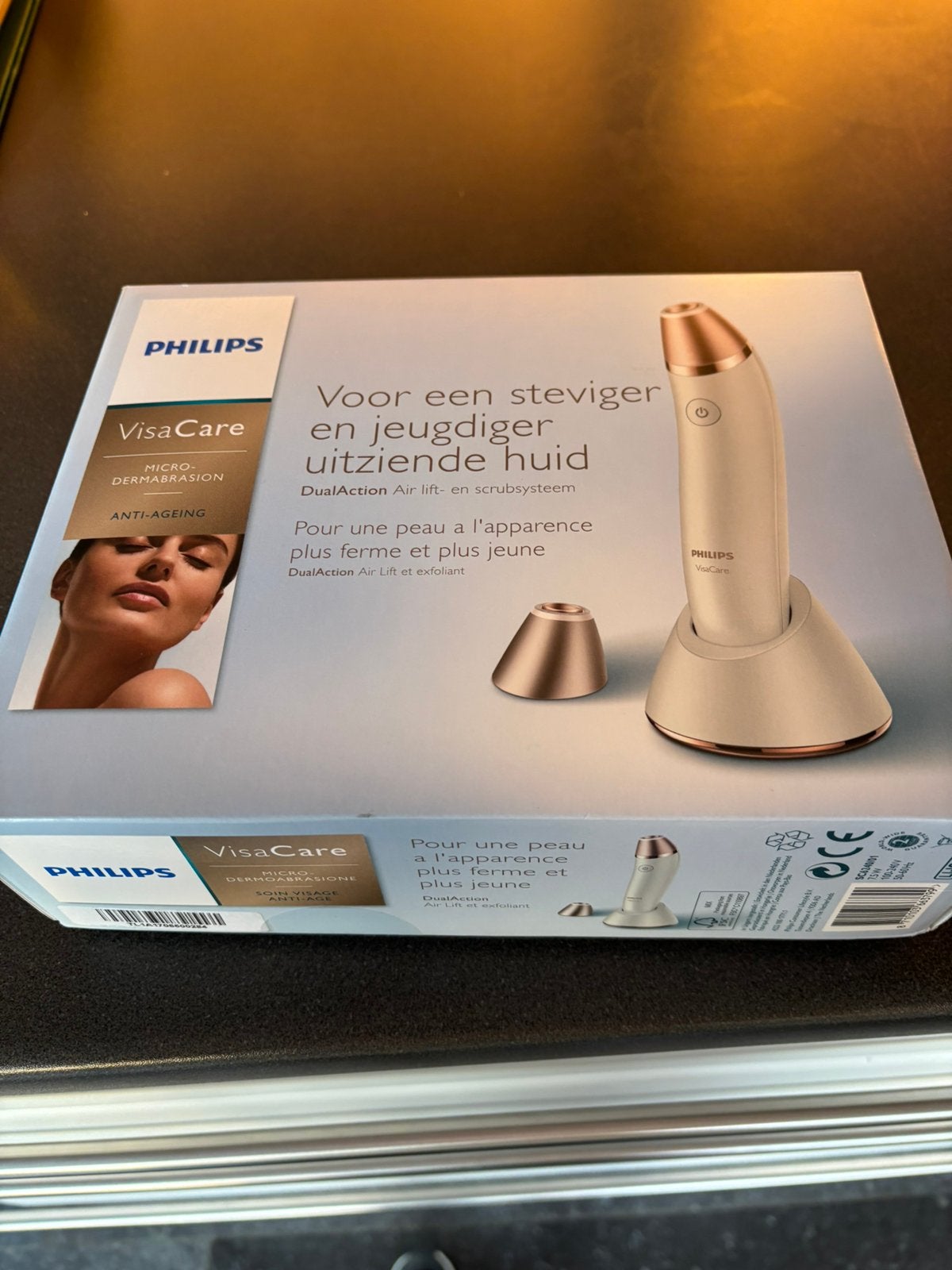 Philips visacare microdermabrasie, Elektronische apparatuur, Ophalen of Verzenden, Zo goed als nieuw