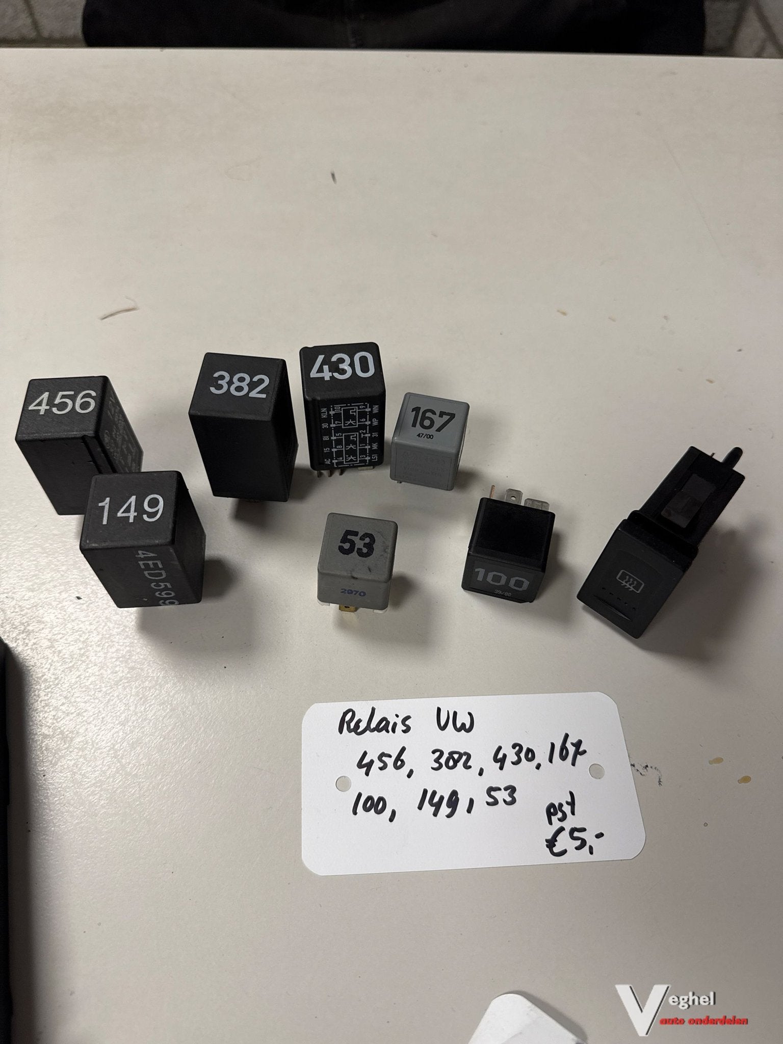 Vw diverse Relais , 456, 382, 430, 167, 100, 149, 53., -, Utilisé, -, -
