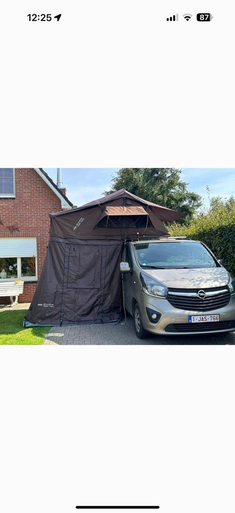 Opel vivaro dubbel cabine met dak tent, Entreprise, Navigation