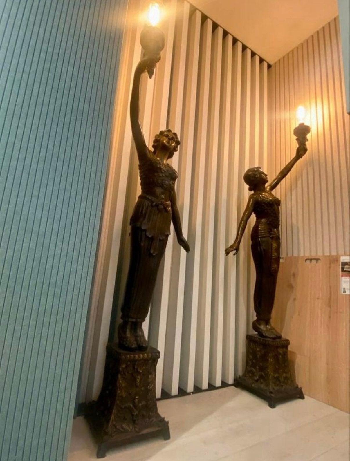 luxe bronzen lampen 160 cm., Enlèvement