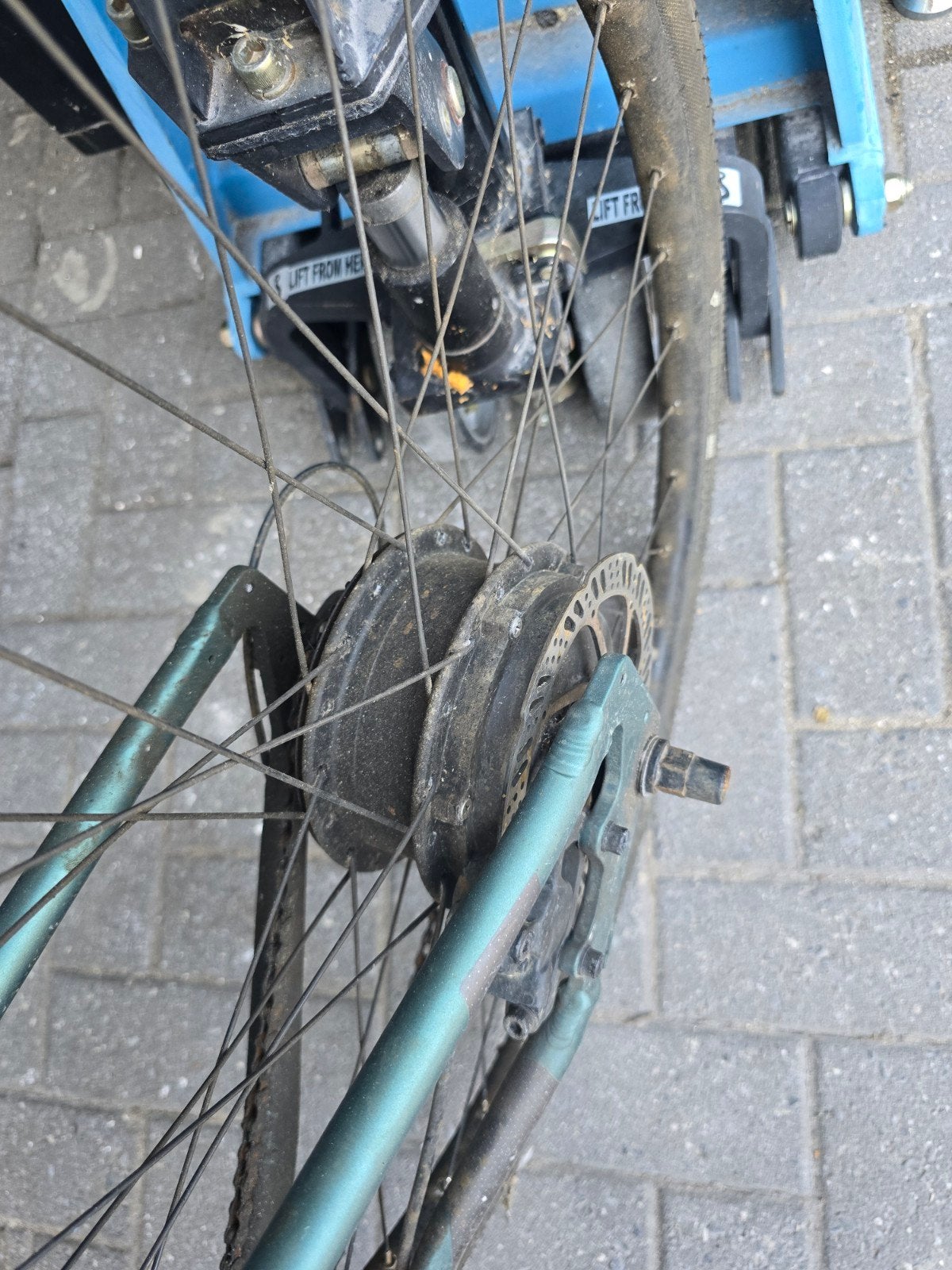 B’Twin Riverside 500E achterwiel met 250W motor, Ophalen, Elektrische fiets, Motor, Riverside (Decathlon)
