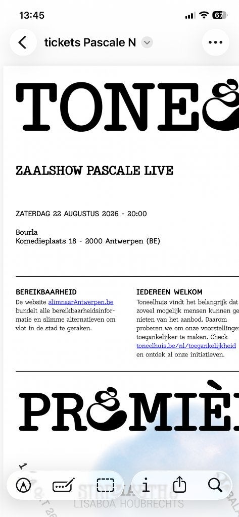 Pascale Naessens 1ste zaalshow, Augustus