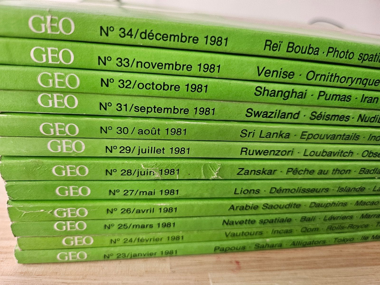 GE0 1981 COMPLET 23+24+25+26+27+28+29+30+31+32+34, Enlèvement ou Envoi, Divers