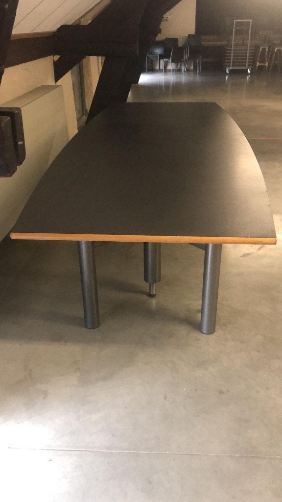 Vergadertafel grijs, Huis en Inrichting, Bureaus, Ophalen, Overige typen, Gebruikt, Overige merken