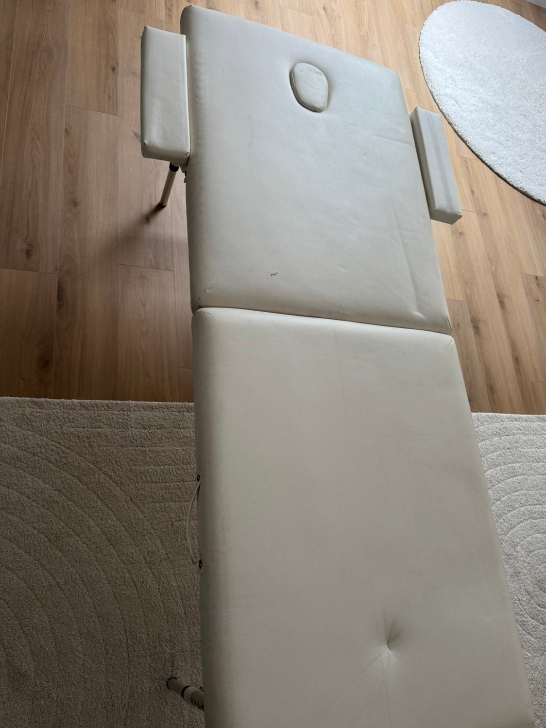 Massagetafel / behandeltafel met armsteunen, Sport en Fitness, Ophalen, Zo goed als nieuw, Massagetafel