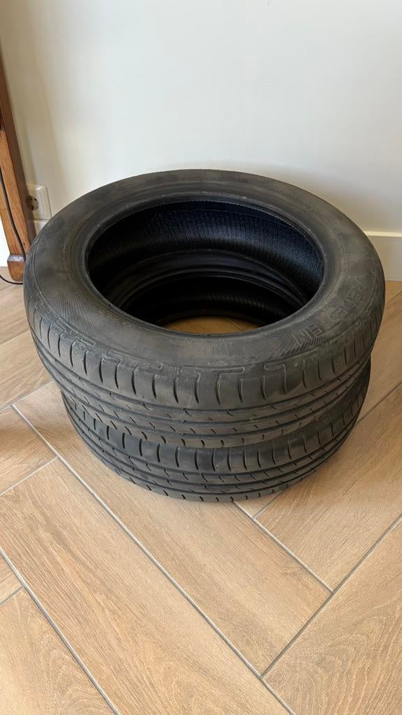 2x Vredestein T-Trac 2 Zomerbanden 155/65 R14, Auto-onderdelen, Banden en Velgen, Ophalen, 14 inch, Gebruikt, 155 mm