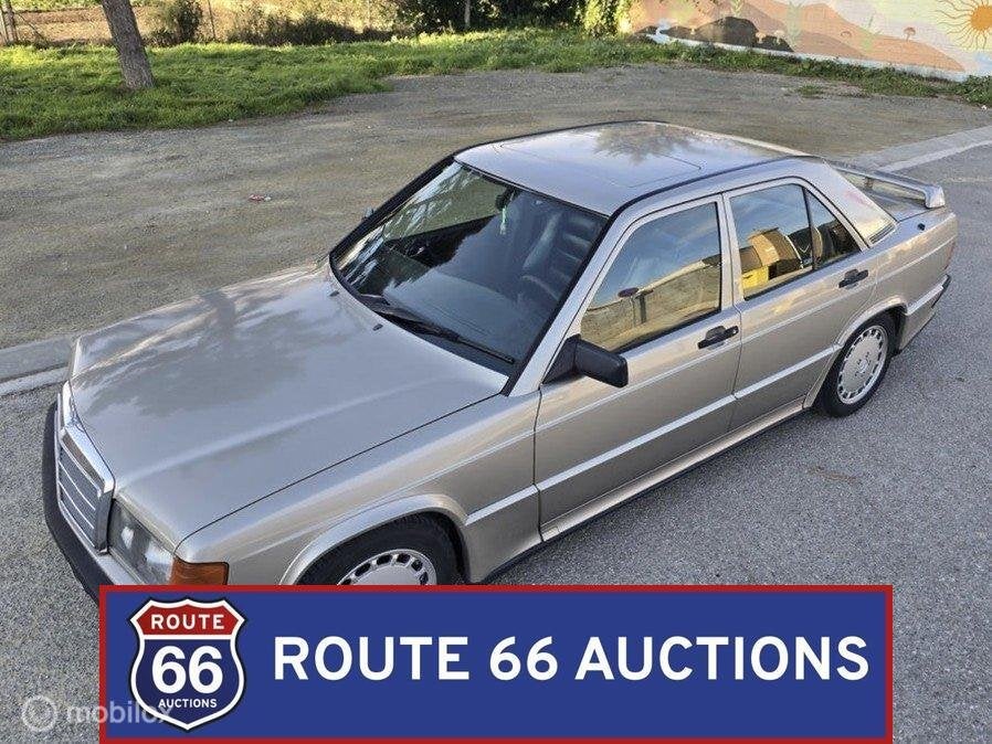 Mercedes-Benz 190 E 2.5-16 | 1989 | Route 66 Auctions, Zwart, Mercedes-Benz, Bedrijf, Handgeschakeld