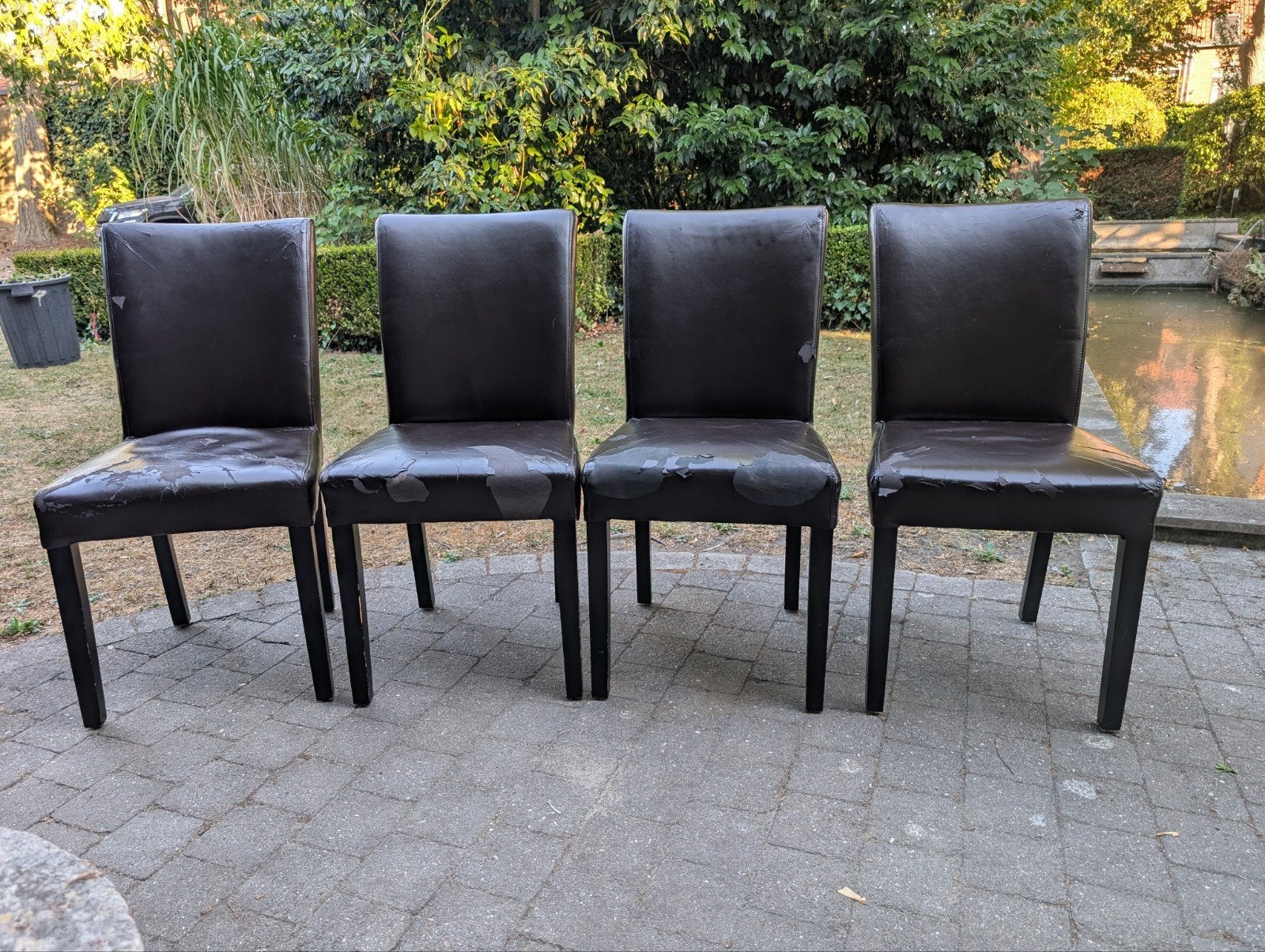 4 comfortabele stoelen, Ophalen, Stof