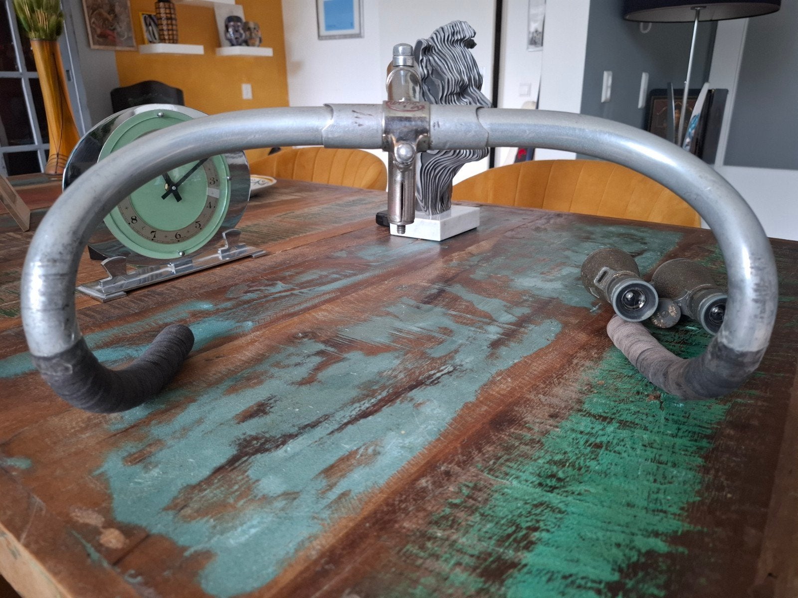 Zeldzaam Sylvére Maes racefiets stuur + Titan stuurpen 1936!, Ophalen of Verzenden