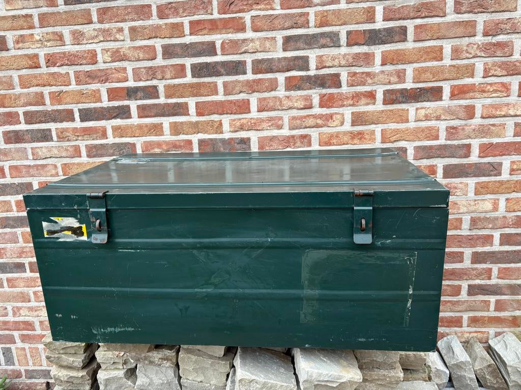 Metalen reiskoffers (ABL) - (3 stuks ), Ophalen, Gebruikt, 50 tot 100 cm, Metaal