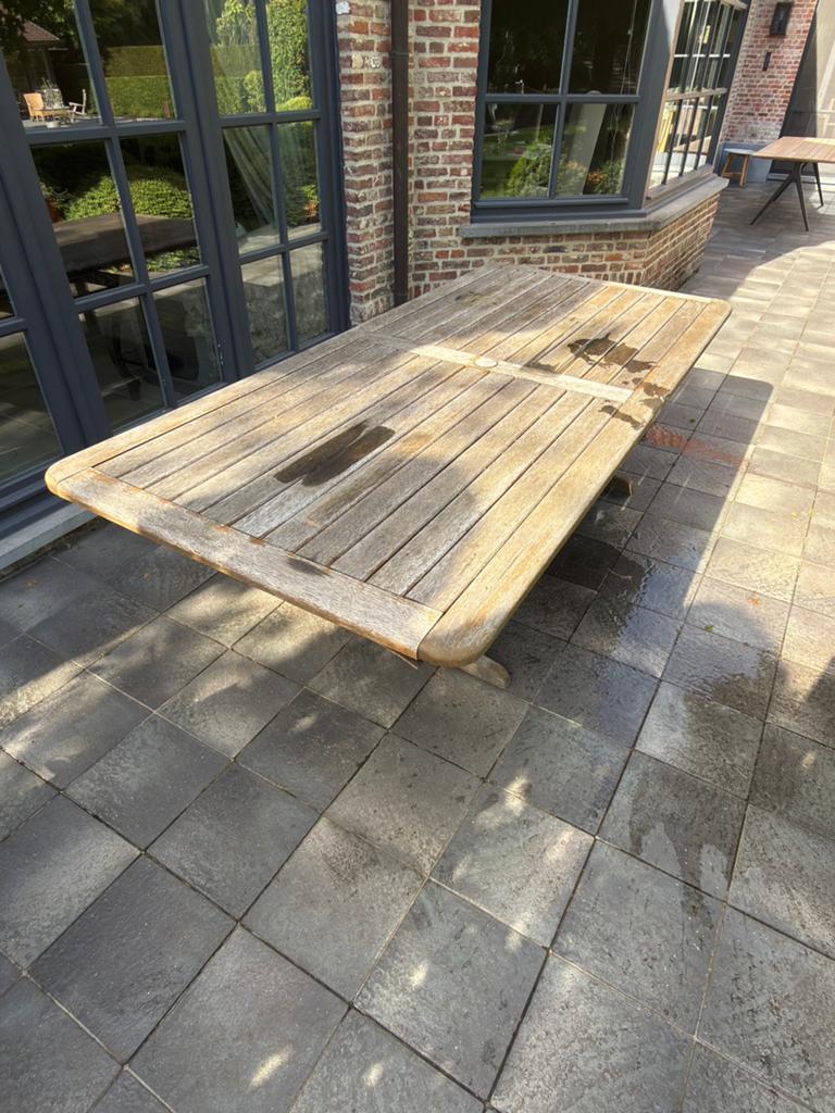 Hardhouten tuintafel Suncoast Kwila, Tuin en Terras, Ophalen, Gebruikt, Rechthoekig, Hout