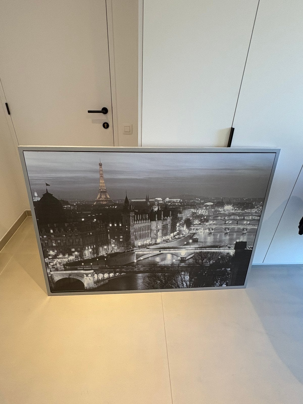 Kader met foto van Parijs, Huis en Inrichting, Ophalen, 125 cm of meer, Zo goed als nieuw, Foto of Poster