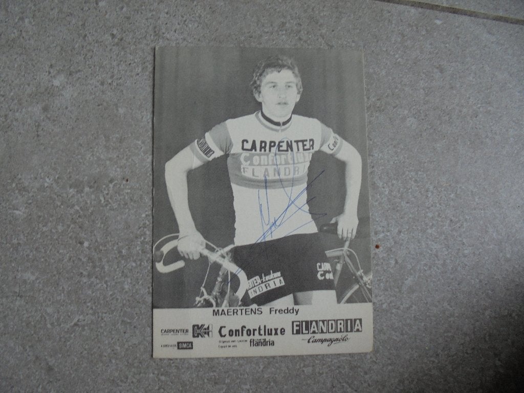Gehandtekende foto Freddy Maertens, Verzamelen, Verzenden, Foto