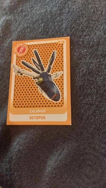 Lego / Verzamelkaart / Octopus, Kinderen en Baby's, Speelgoed | Duplo en Lego, Ophalen of Verzenden, Zo goed als nieuw, Overige typen