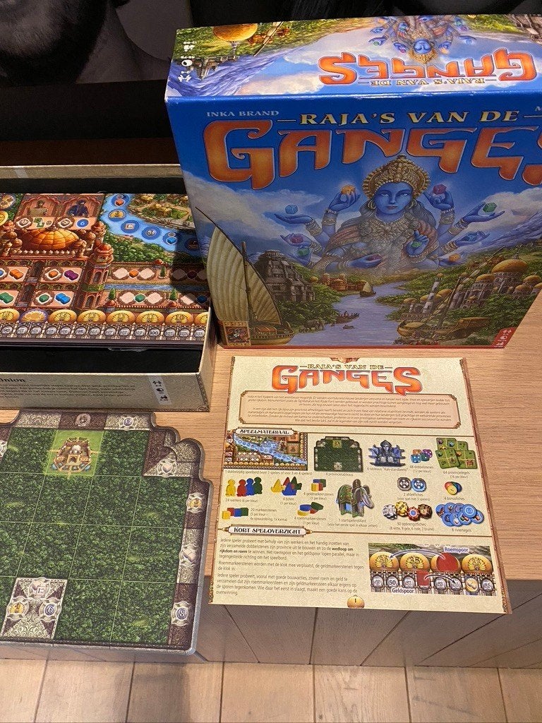 Rajas Van de Ganges Bordspel, Enlèvement, Comme neuf, 999 games
