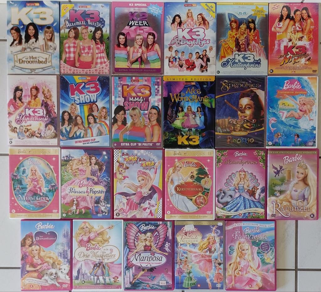 Dvd's K3 Barbie, Cd's en Dvd's, Ophalen of Verzenden, Avontuur