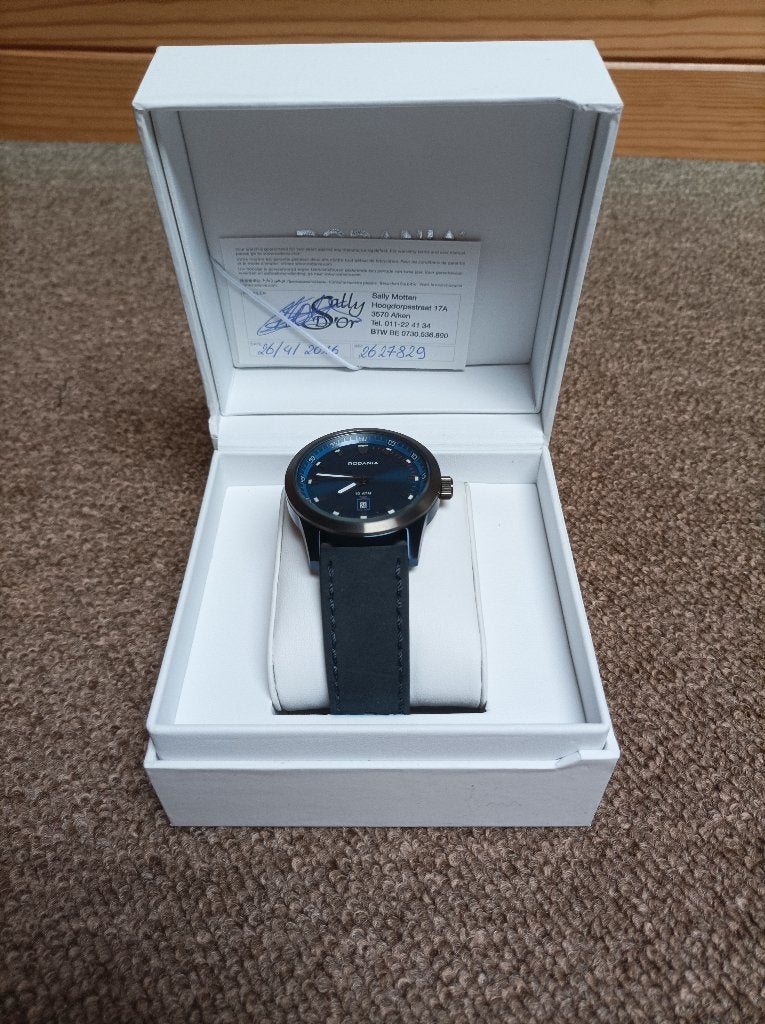 Montre Rodania toute neuve !, Enlèvement ou Envoi, Neuf, Montre-bracelet, Cuir
