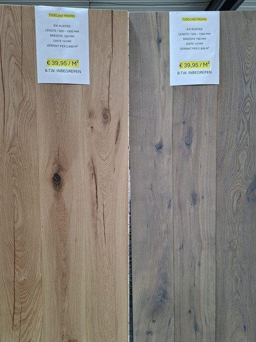 parket in eiken - promotie, Doe-het-zelf en Bouw, Hout en Planken, Ophalen, Nieuw, Eiken, Plank