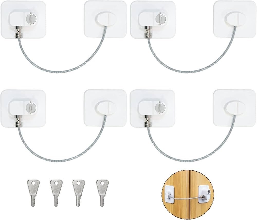Lot de 4 dispositifs de Sécurité fenêtres/portes avec 4 Clés, Ophalen of Verzenden, Nieuw