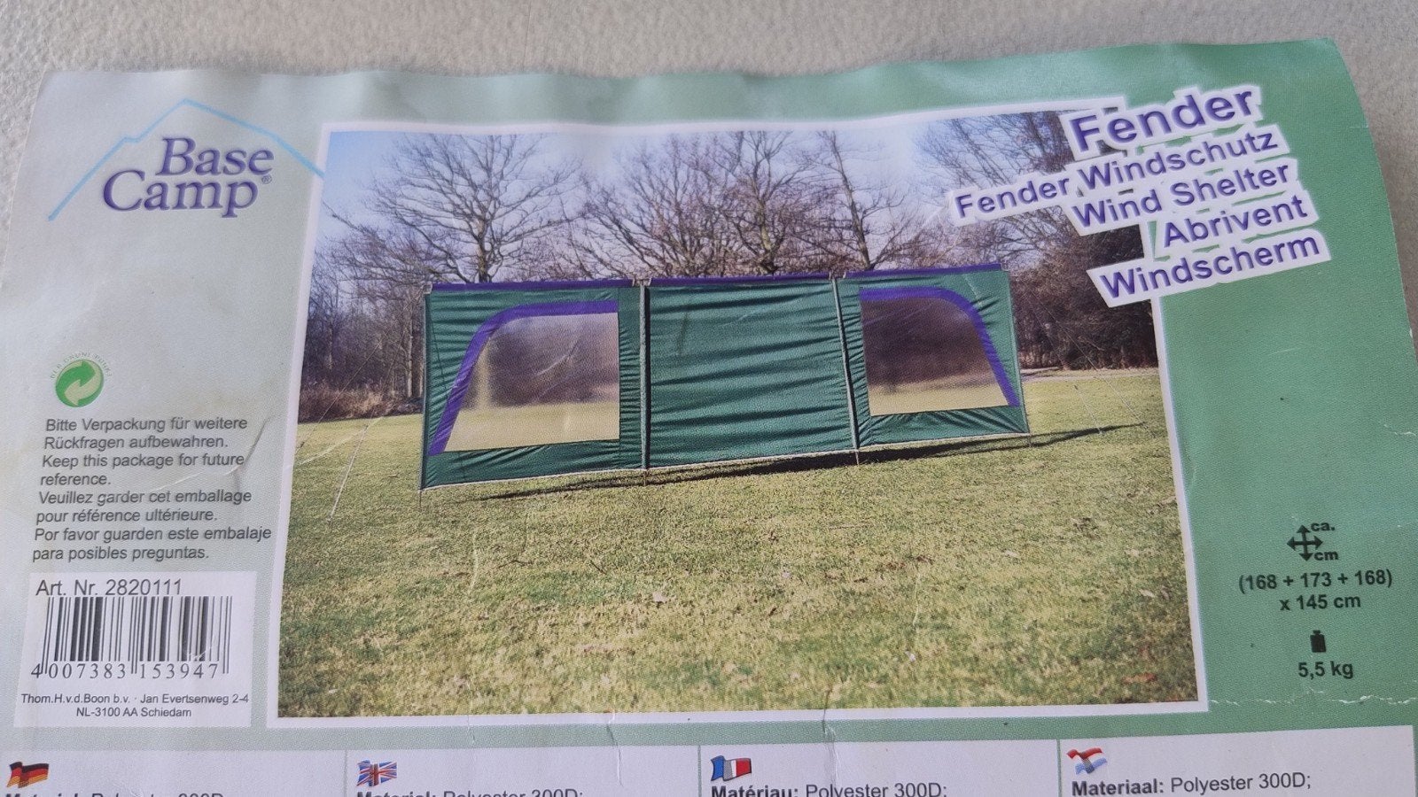 windscherm, Caravans en Kamperen, Windschermen, Ophalen