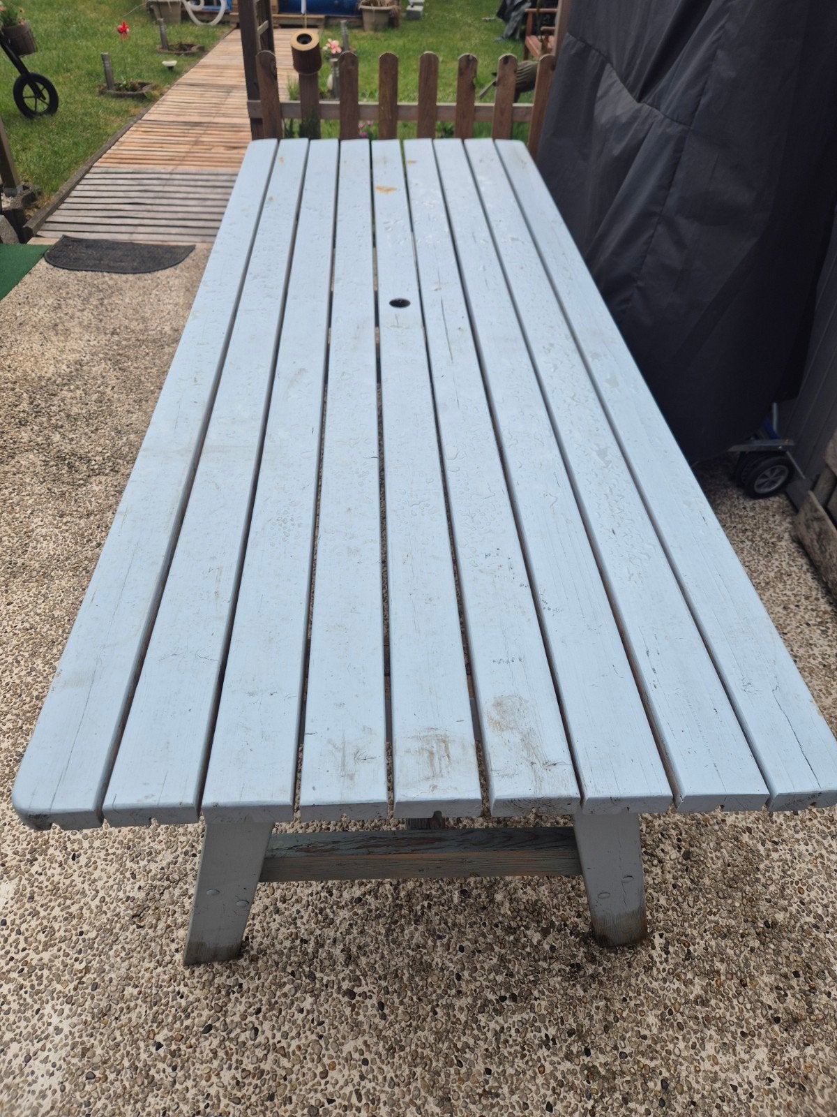 Table de jardin, Jardin & Terrasse, Enlèvement, Utilisé, Rectangulaire, Bois