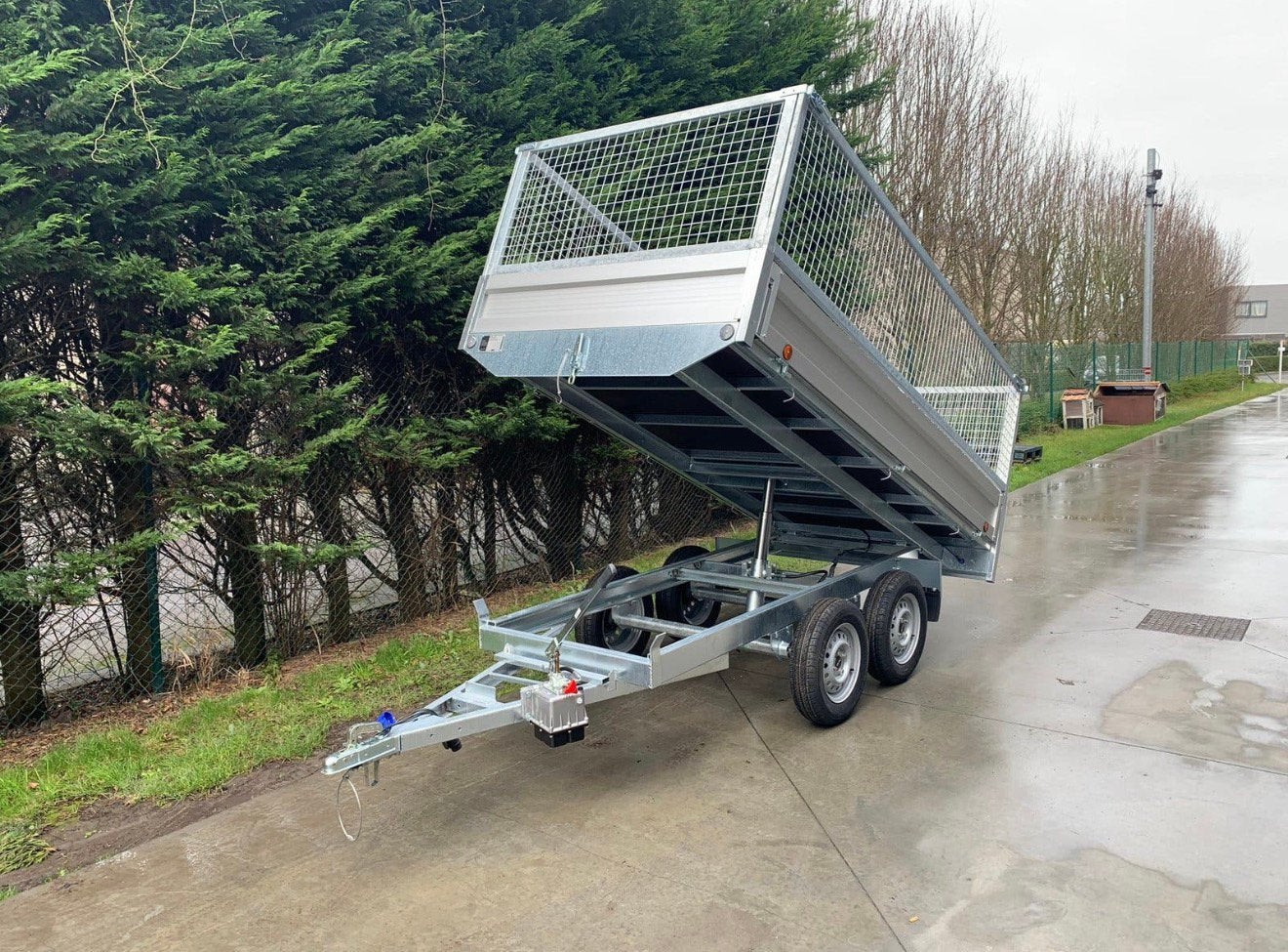 Kipper aanhangwagen 750 kg te huur – rijbewijs B, Auto diversen, Aanhangers en Bagagewagens, Ophalen, Nieuw