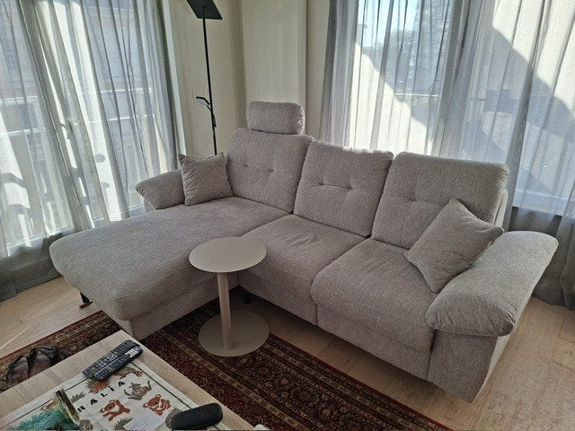 zetel met longchaire, 150 cm ou plus, Comme neuf, Enlèvement, Tissus