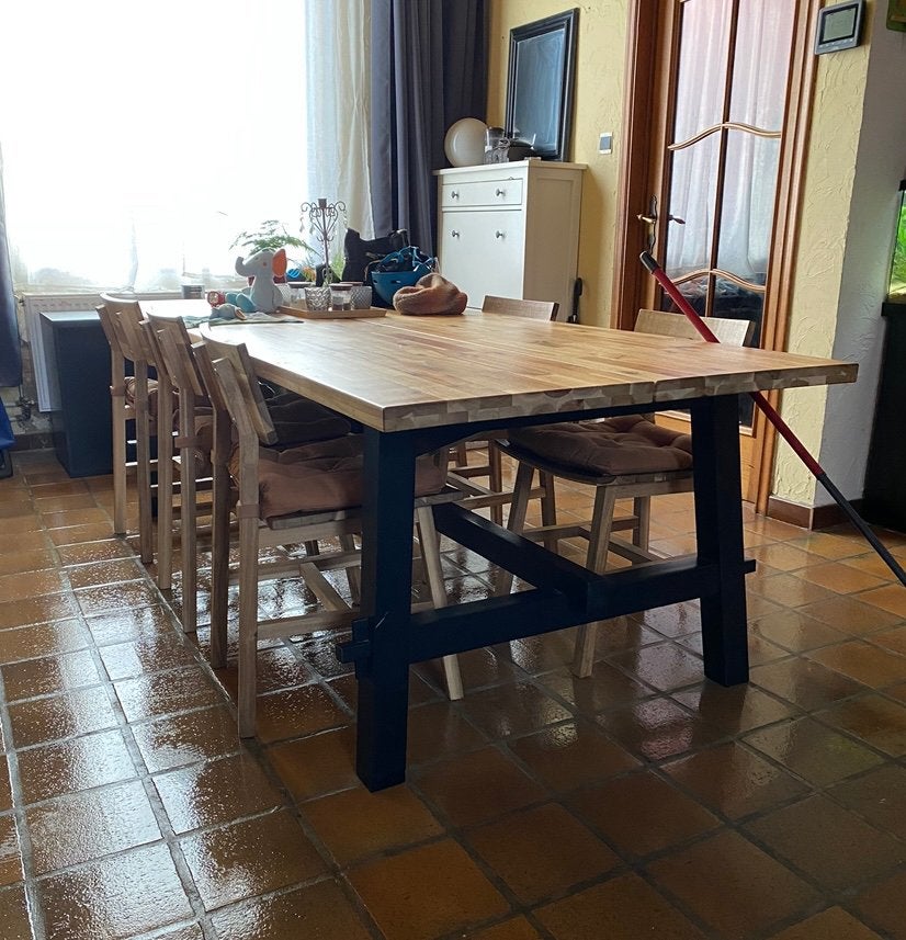 Tafel ikea., Ophalen, Gebruikt, 100 tot 150 cm, 200 cm of meer